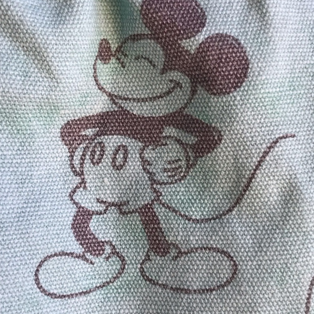 Disney Mickey Mouse Drawstring Backpack Aqua Blue… - image 8